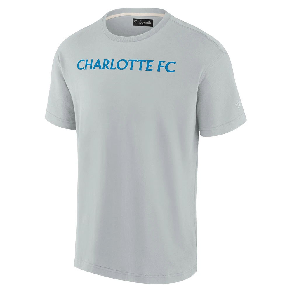 Unisex Fanatics Gray Charlotte FC Elements Super Soft Short Sleeve T-Shirt