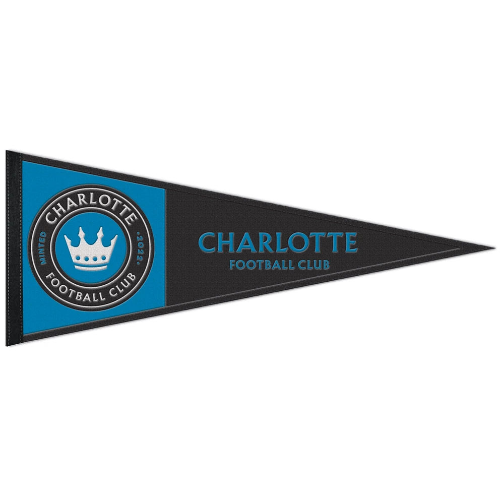 WinCraft Charlotte FC 13" x 32" Fanion en laine avec logo principal