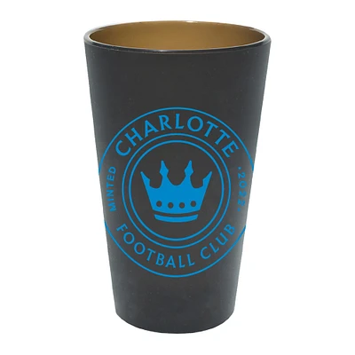 WinCraft Charlotte FC 16oz. Verre à pinte amusant en silicone