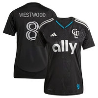 Women's adidas Ashley Westwood Black Charlotte FC 2025 Fortress Kit Replica Player Jersey