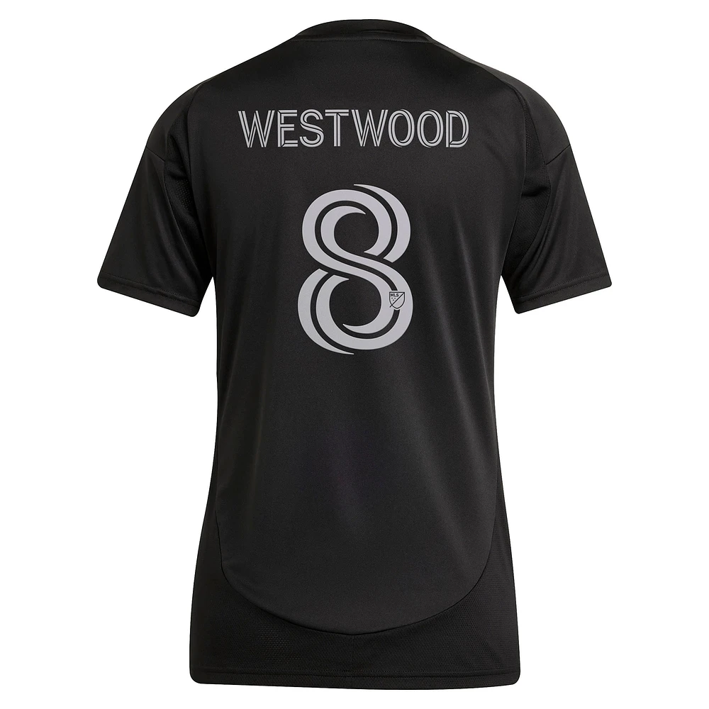 Women's adidas Ashley Westwood Black Charlotte FC 2025 Fortress Kit Replica Player Jersey
