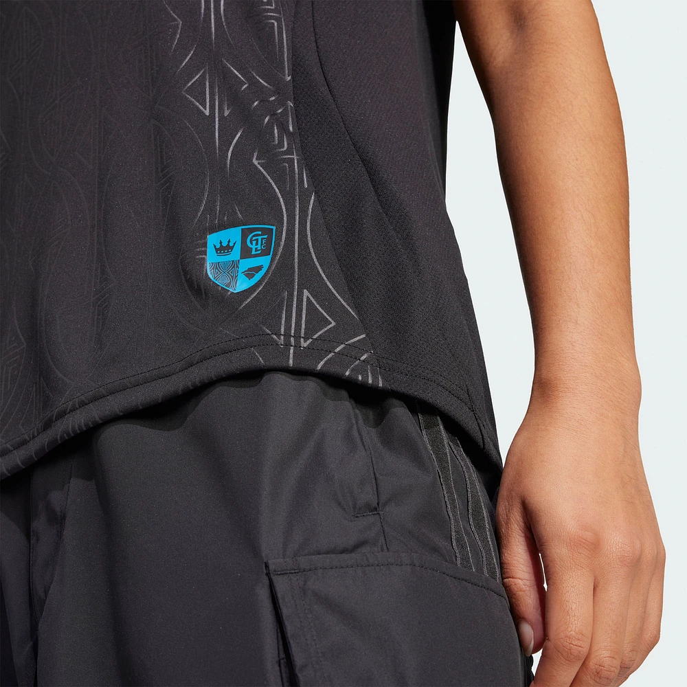 Women's adidas  Black Charlotte FC 2025 Fortress Kit Replica Jersey