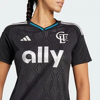 Women's adidas  Black Charlotte FC 2025 Fortress Kit Replica Jersey