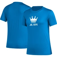 Women's adidas Blue Charlotte FC AEROREADY Club Icon T-Shirt