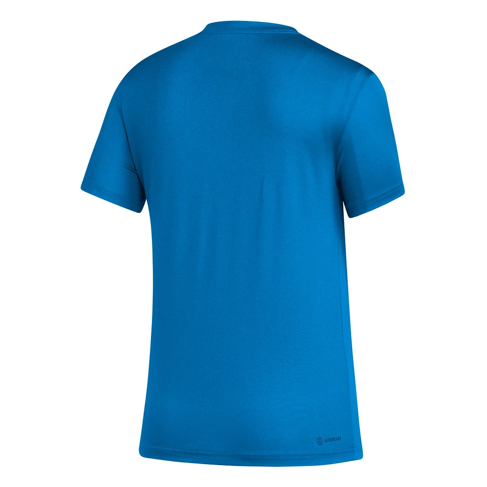 T-shirt femme adidas Charlotte FC AEROREADY Club Icon bleu