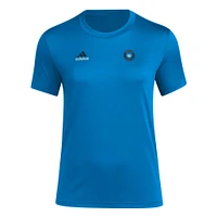 T-shirt adidas Charlotte FC Local Stoic bleu pour femme