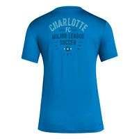 Women's adidas Blue Charlotte FC Local Stoic T-Shirt