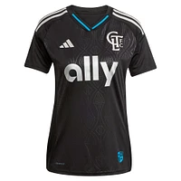 Women's adidas Patrick Agyemang Black Charlotte FC 2025 Fortress Kit Replica Player Jersey