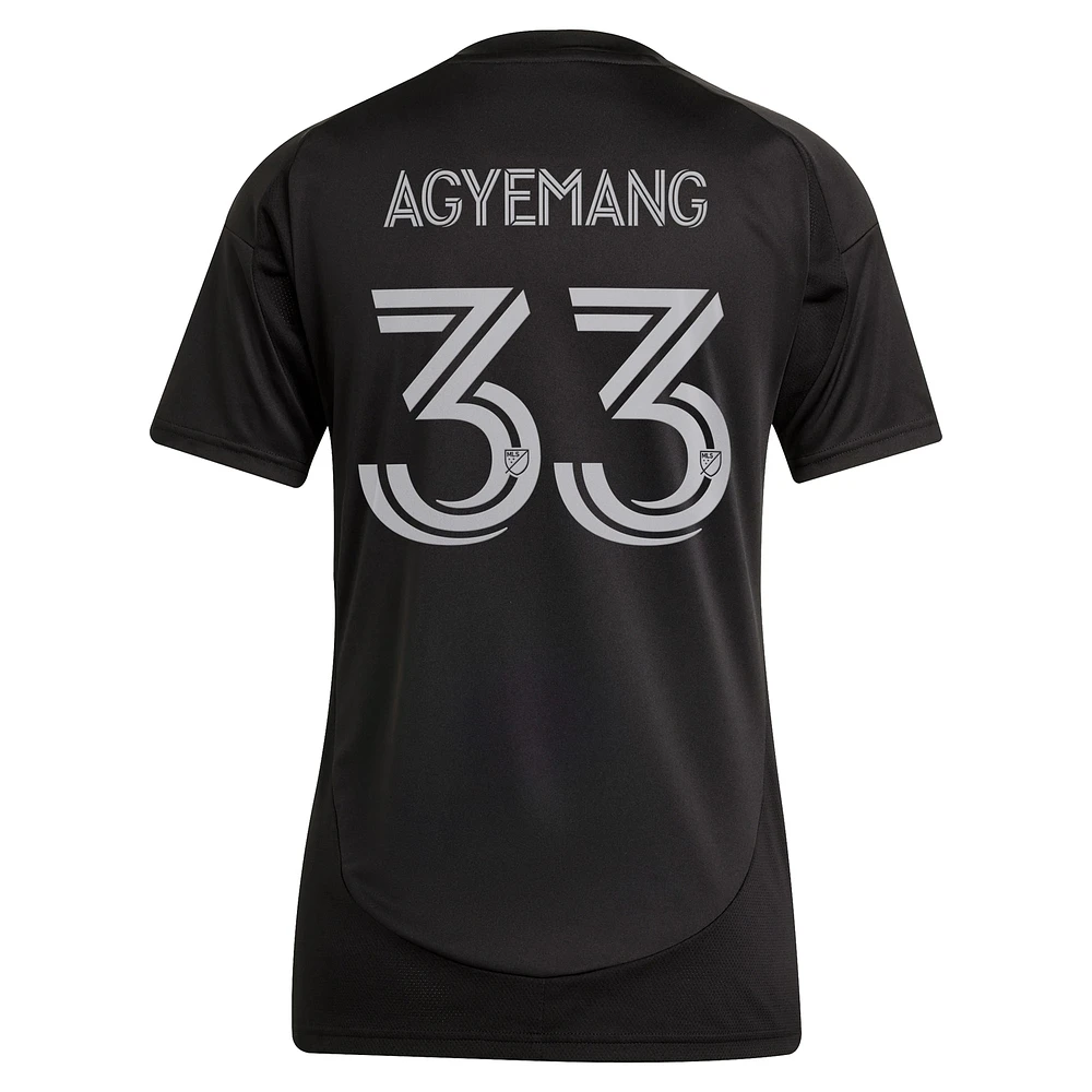 Women's adidas Patrick Agyemang Black Charlotte FC 2025 Fortress Kit Replica Player Jersey