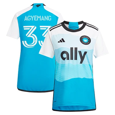 Women's adidas Patrick Agyemang Blue Charlotte FC 2024 The Carolina Kit: Explore Replica Player Jersey