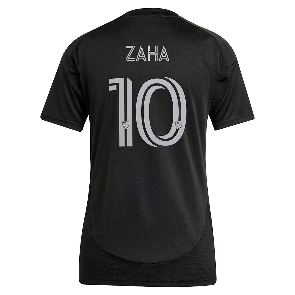 Women's adidas Wilfried Zaha Black Charlotte FC 2025 Fortress Kit Replica Player Jersey