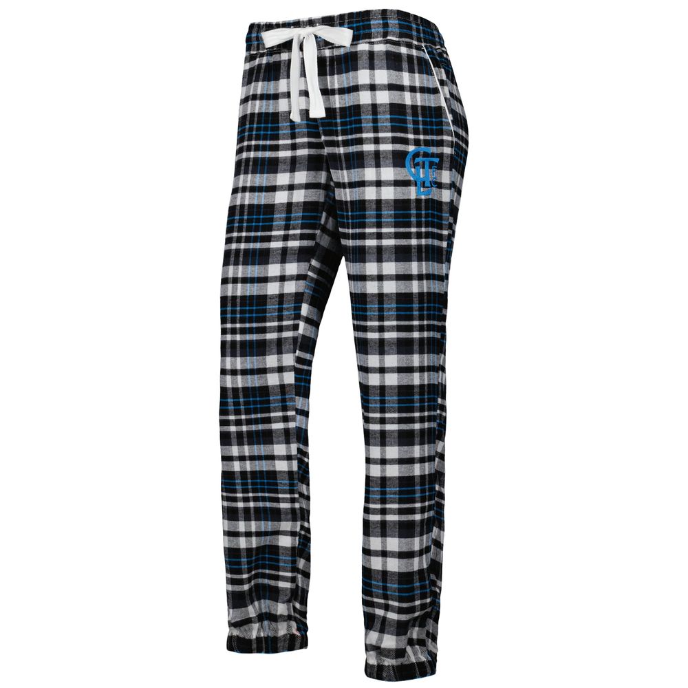 Women's Concepts Sport Black Charlotte FC Mainstay Flannel Sleep Pants