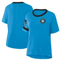 Women's Fanatics  Blue Charlotte FC Defender Pairing Legacy T-Shirt