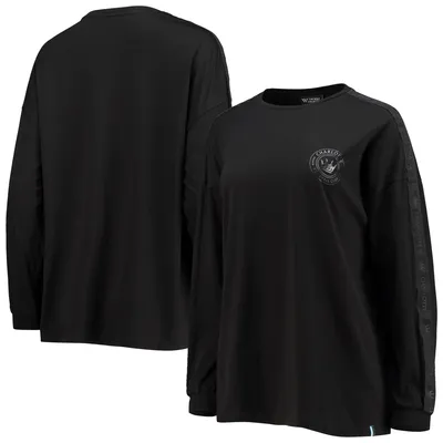 Charlotte FC The Wild Collective Women's Tri-Blend Long Sleeve T-Shirt - Black