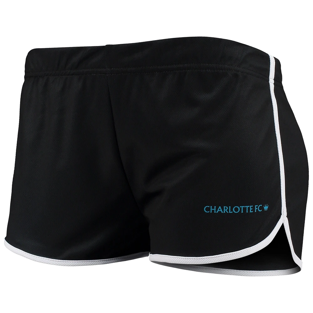 Women's ZooZatz Black Charlotte FC Mesh Shorts