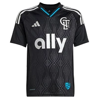 Youth adidas Patrick Agyemang Black Charlotte FC 2025 Fortress Kit Replica Player Jersey