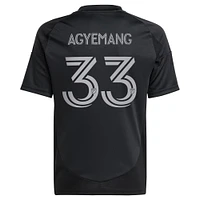 Youth adidas Patrick Agyemang Black Charlotte FC 2025 Fortress Kit Replica Player Jersey
