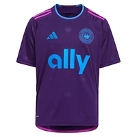 Maillot enfant adidas Violet Charlotte FC 2023 Crown Jewel Kit Replica