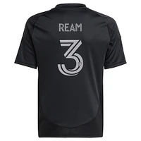 Maillot de joueur réplique du kit Fortress 2025 Charlotte FC noir pour jeunes adidas Tim Ream