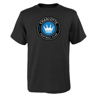 Charlotte FC Youth Primary Logo T-Shirt - Black