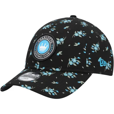 Charlotte FC New Era Youth Bloom 9TWENTY Adjustable Hat - Black