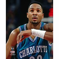 Alonzo Mourning Charlotte Hornets - Photographie non signée de la routine ligne des lancers francs