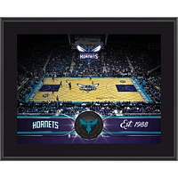 Plaque d'équipe sublimée Charlotte Hornets 10,5" x 13"