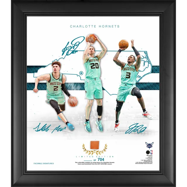 charlotte hornets framed jersey