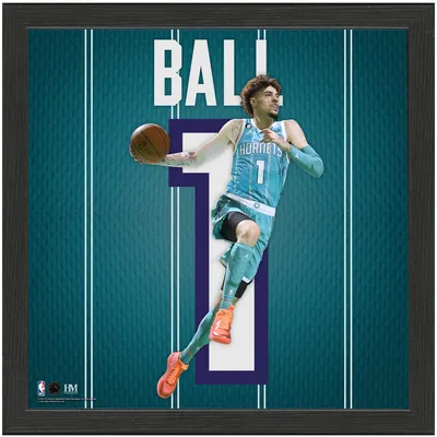 LaMelo Ball Charlotte Hornets Highland Mint NBA Player 13" x 13" Impact Jersey Framed Print
