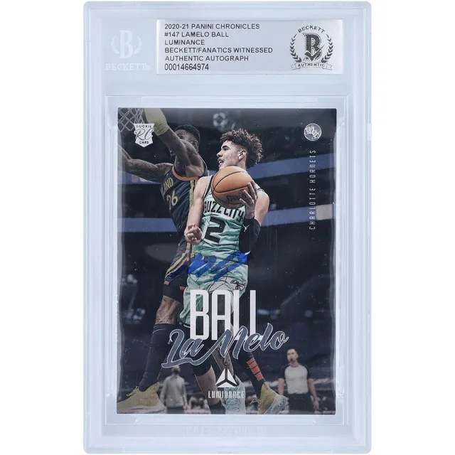 Lids LaMelo Ball Charlotte Hornets Autographed 2020-21 Panini Select  Premier Level Blue #183 Beckett Fanatics Witnessed Authenticated Rookie Card