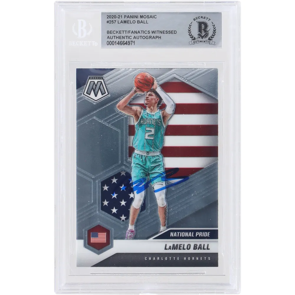 LaMelo Ball Charlotte Hornets Autographed 2020-21 Panini Select Premier  Level Blue #183 Beckett Fanatics Witnessed Authenticated Rookie Card