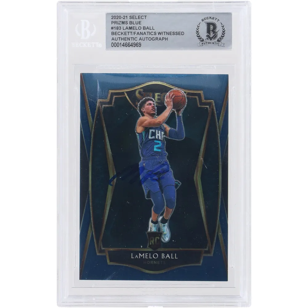 LaMelo Ball Charlotte Hornets Autographed 2020-21 Panini Prizm #278 Beckett  Fanatics Witnessed Authenticated 9/10 Rookie Card - 14723396