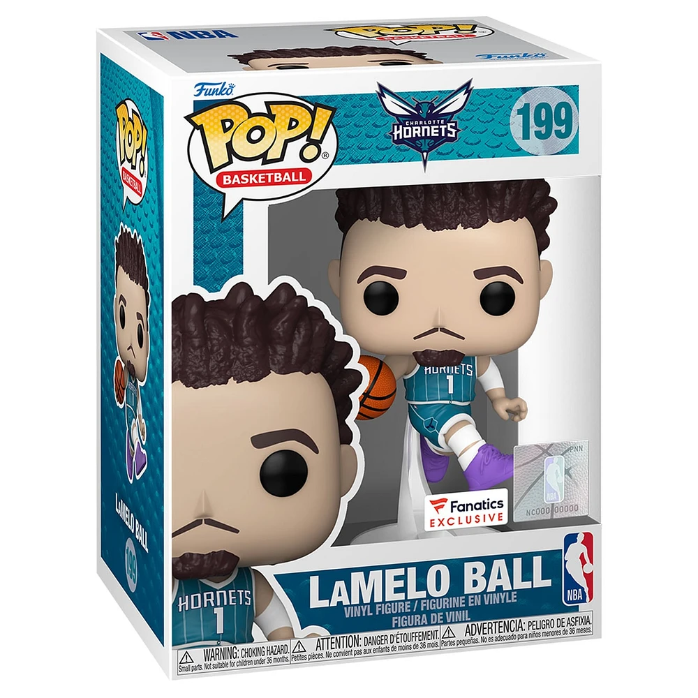 Figurine en vinyle Funko Pop! classique et exclusive des Charlotte Hornets de LaMelo Ball