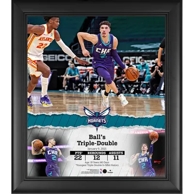 Lids Lonzo Ball Chicago Bulls Fanatics Authentic Framed 15 x 17