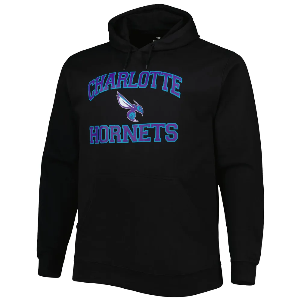 Sweat à capuche noir Charlotte Hornets Big & Tall Heart Soul pour homme