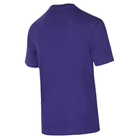 Ensemble de nuit pour homme avec t-shirt et pantalon en flanelle Charlotte Hornets Vector violet/noir Concepts Sport