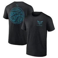 T-shirt noir Charlotte Hornets Basketball Street Collective pour hommes