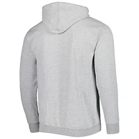 Sweat à capuche en tissu éponge Fanatics pour hommes, gris chiné, Charlotte Hornets, mot-symbole