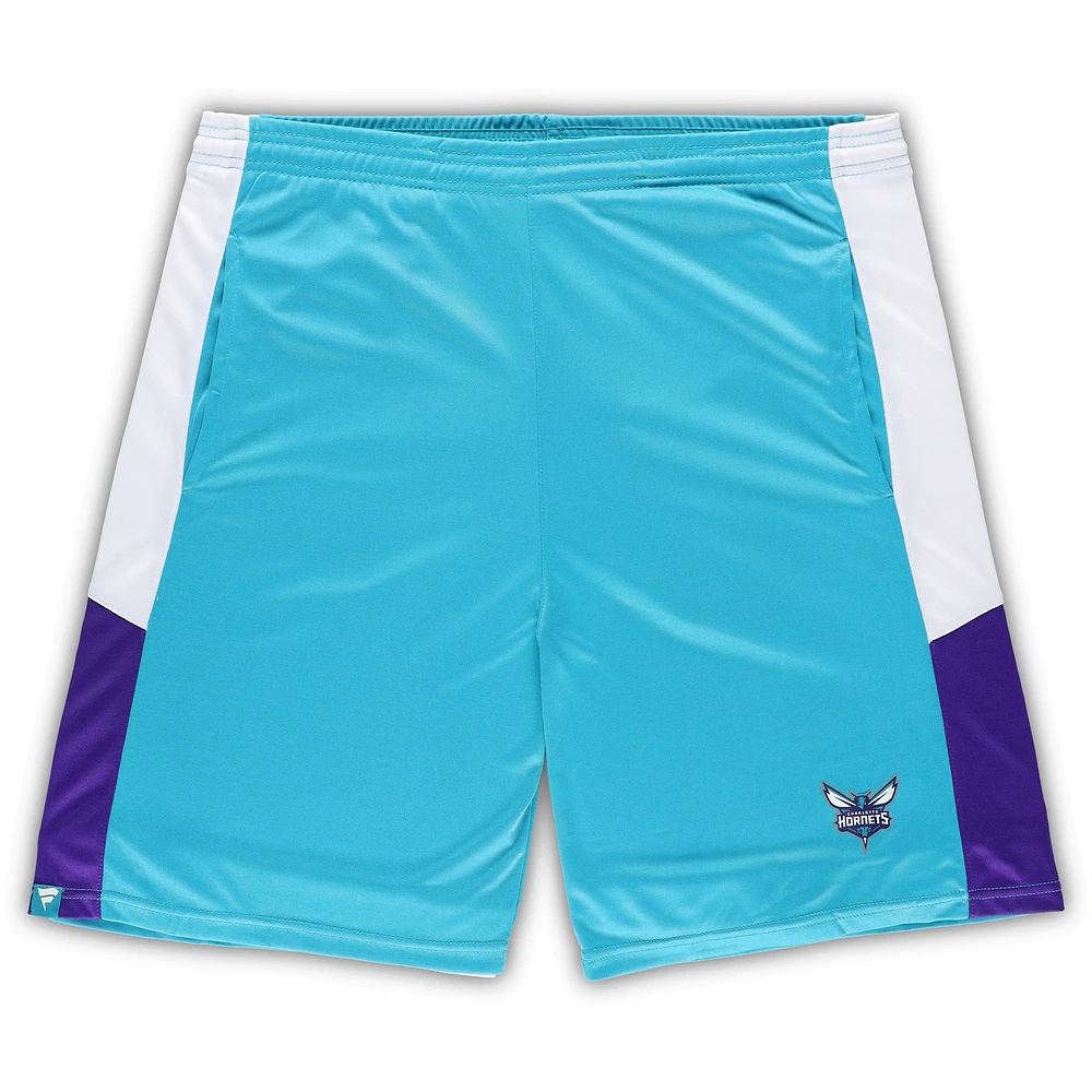 Men's Fanatics Teal Charlotte Hornets Big & Tall Champion Rush Practice Shorts