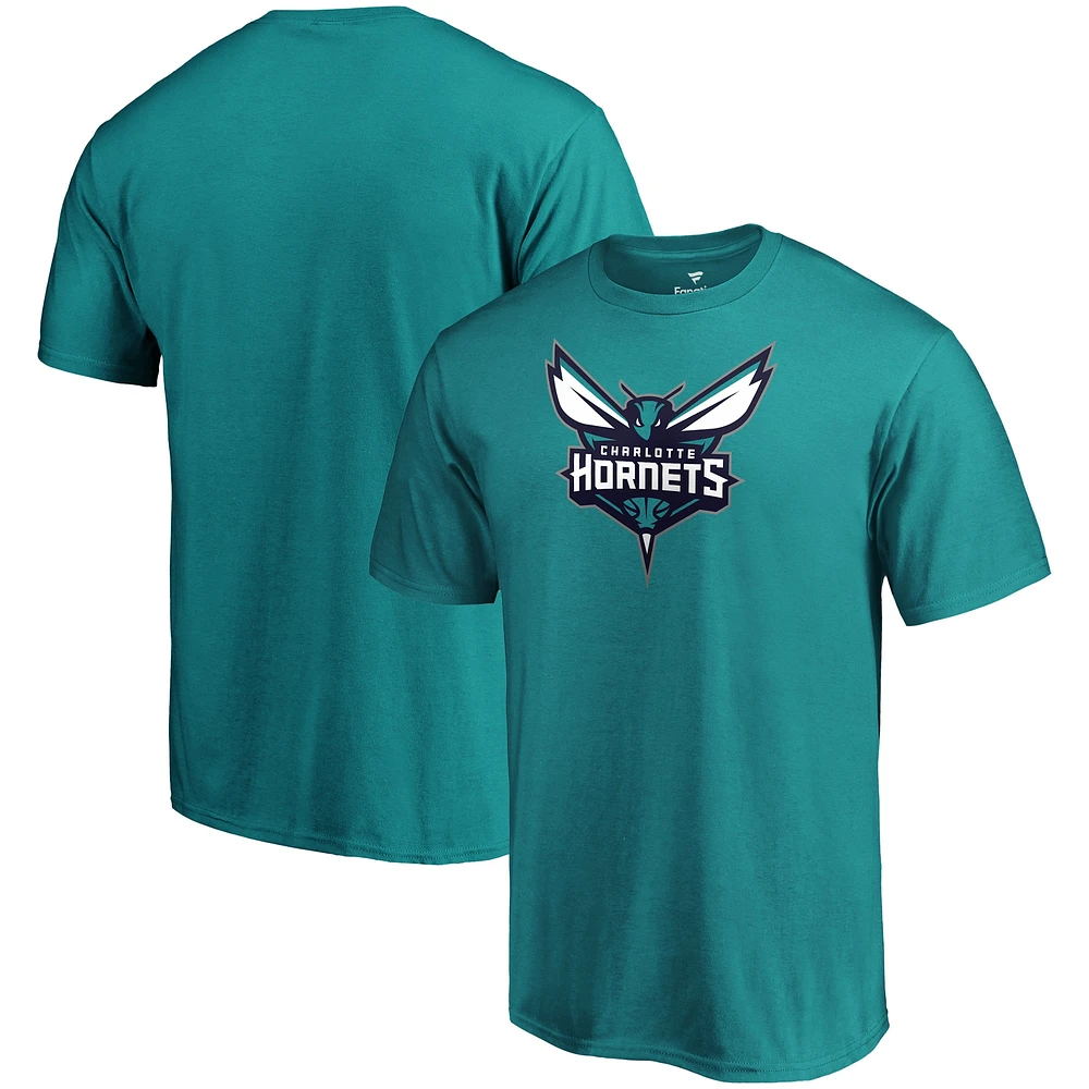 T-shirt avec logo de l'équipe principale des Charlotte Hornets Fanatics pour hommes, bleu sarcelle