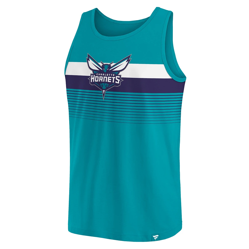 Men's Fanatics Teal Charlotte Hornets Wild Game Tank Top