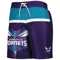 G-III Sports by Carl Banks Charlotte Hornets Sea Wind Maillot de bain violet pour homme