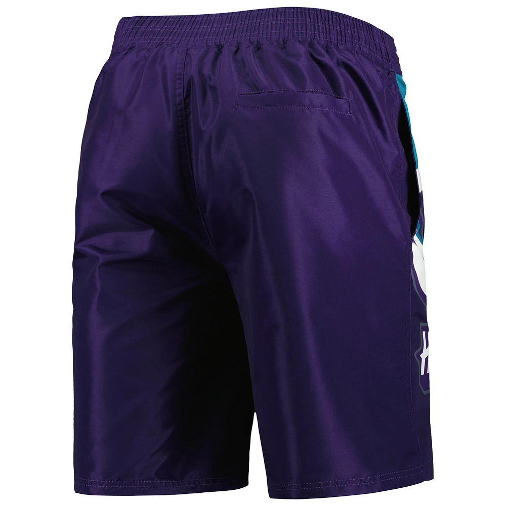 G-III Sports by Carl Banks Charlotte Hornets Sea Wind Maillot de bain violet pour homme