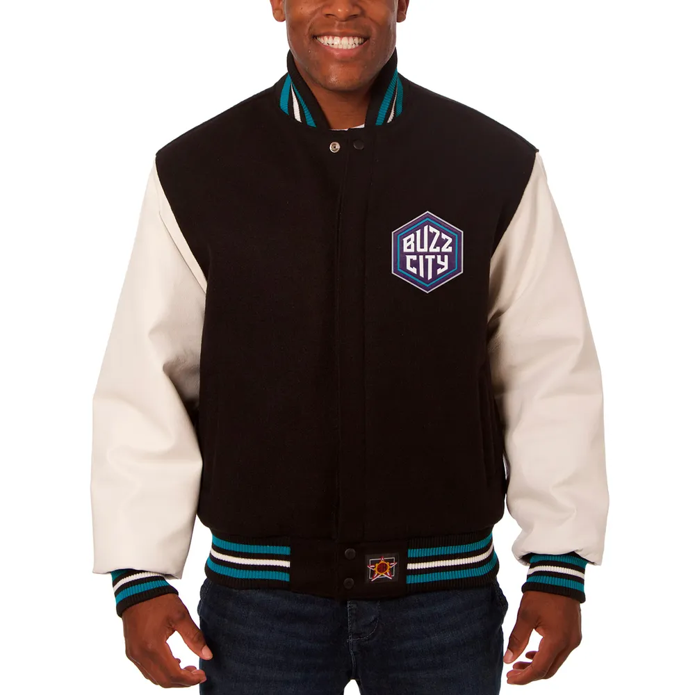 Chicago Bulls JH Design Domestic Two-Tone Wool and Leather Jacket