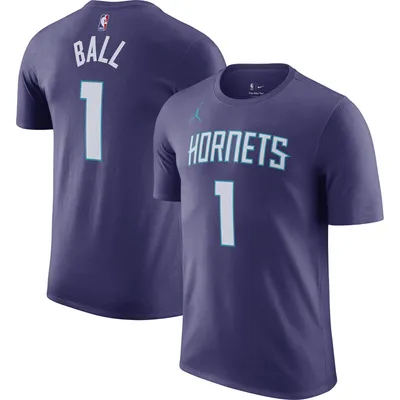 T-shirt avec nom et numéro Jordan Brand LaMelo Ball pour homme Charlotte Hornets 2022/23 Statement Edition