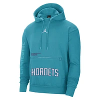 Sweat à capuche Jordan Brand Charlotte Hornets Courtside Statement Edition pour hommes, bleu sarcelle