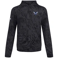 Men's Levelwear Black Charlotte Hornets Platform Pullover Hoodie