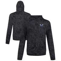 Men's Levelwear Black Charlotte Hornets Platform Pullover Hoodie