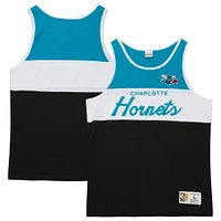 Débardeur noir à script spécial Charlotte Hornets Mitchell & Ness pour hommes