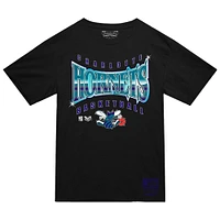 T-shirt noir lumineux pour homme Mitchell & Ness Charlotte Hornets Worldwide Collection